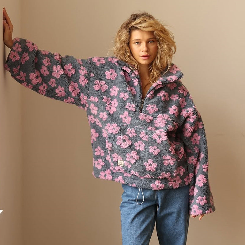 Jade Fleece Pullover Bloom