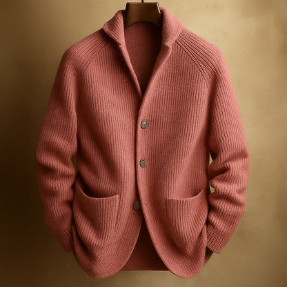 Liam Cord Cardigan In Wool For Men