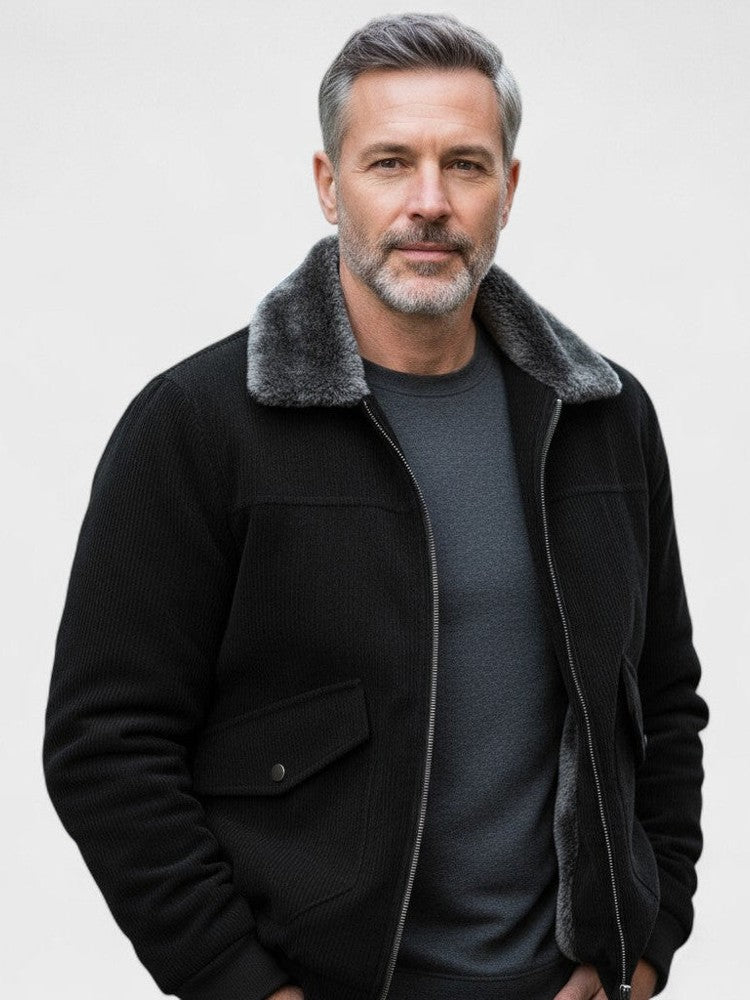 Norbert™ | Bomber Jacket with Synthetic Fur Collar