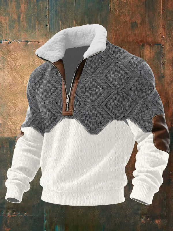 SILVORO High Neck Fleece Sweater