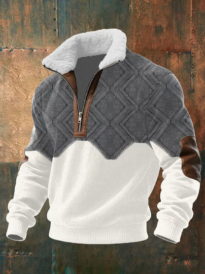 SILVORO High Neck Fleece Sweater