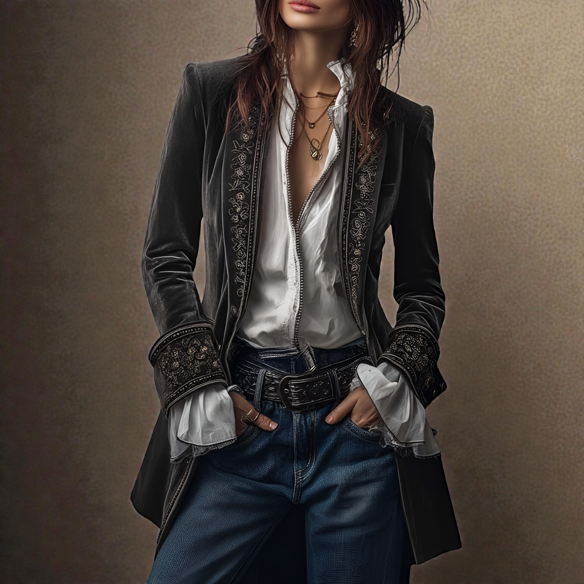 Poppy Luxurious Velvet Jacket