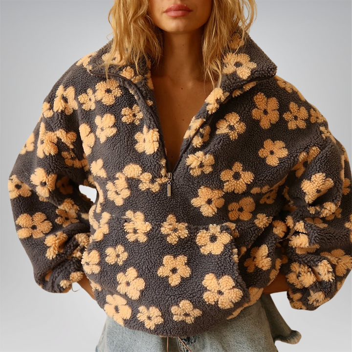 Jade Fleece Pullover Bloom