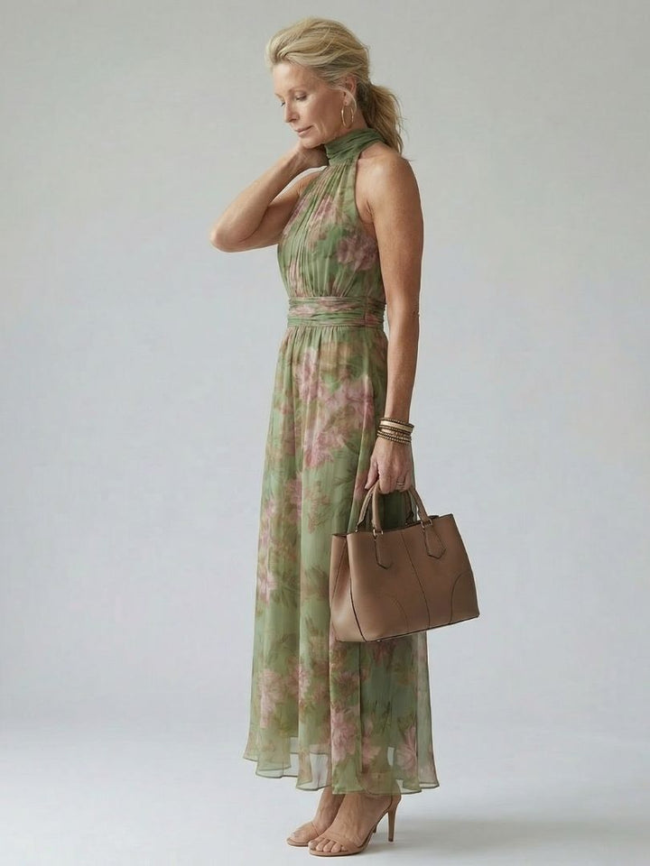 Celestine Halter Midi Dress