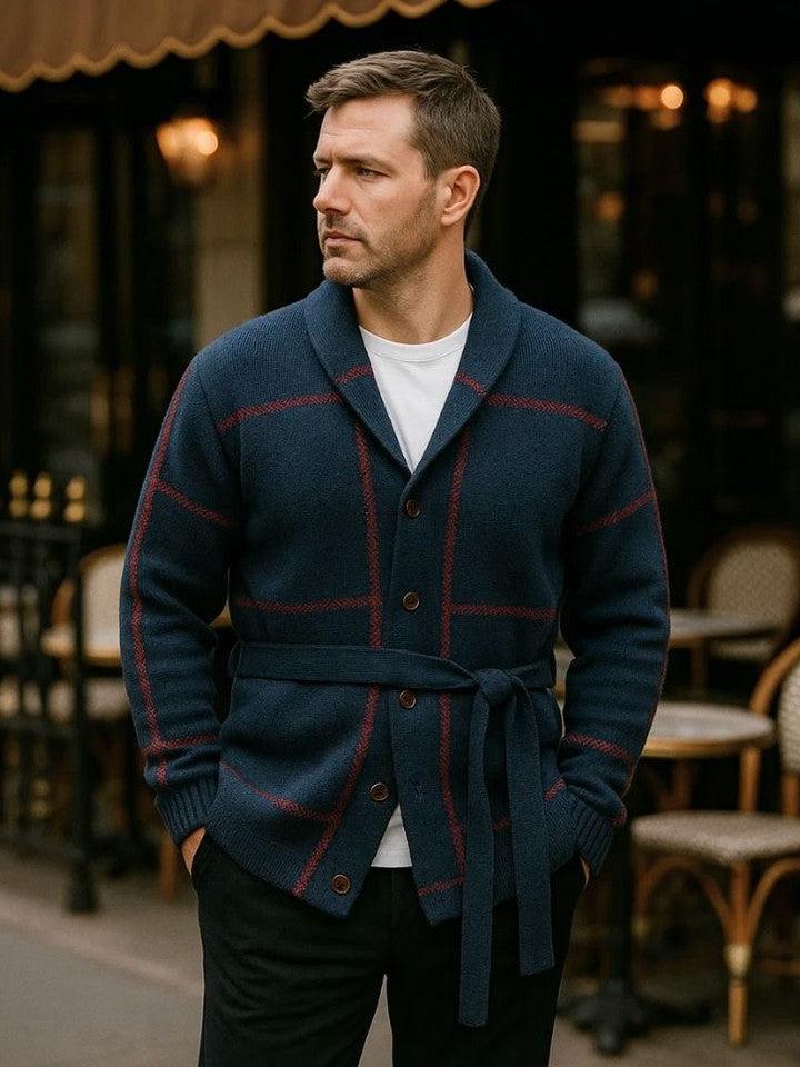 Rom Knit Coat with Belt
