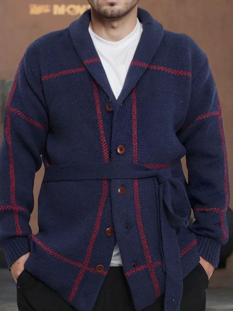 Rom Knit Coat with Belt