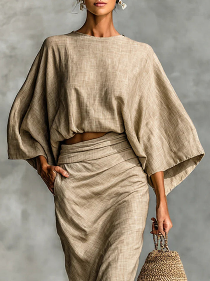 Priscilla Elegant Two-Piece Skirt Set