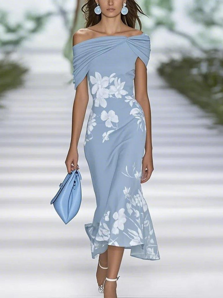 Frederique™ | Elegant Floral Print Dress