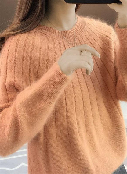 Caitlyn Stylish Ribbed Knit Sweater