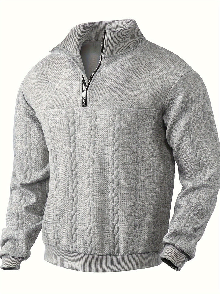 Benoît ™ | Vintage Zip-Up Sweater with Elegant Design
