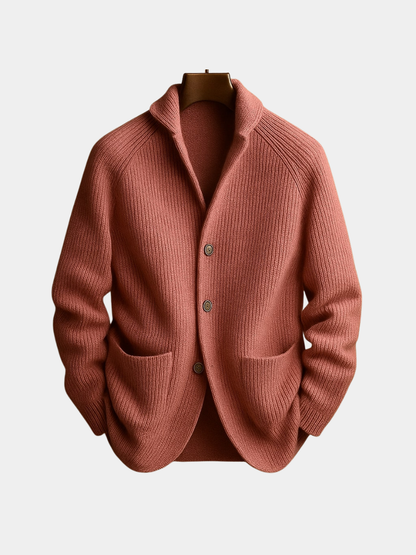 Liam Cord Cardigan In Wool For Men
