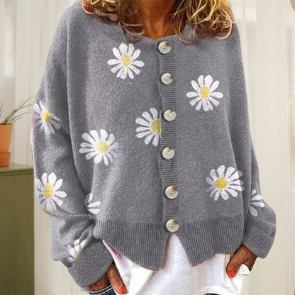 Angel Cute Cardigan With Daisies
