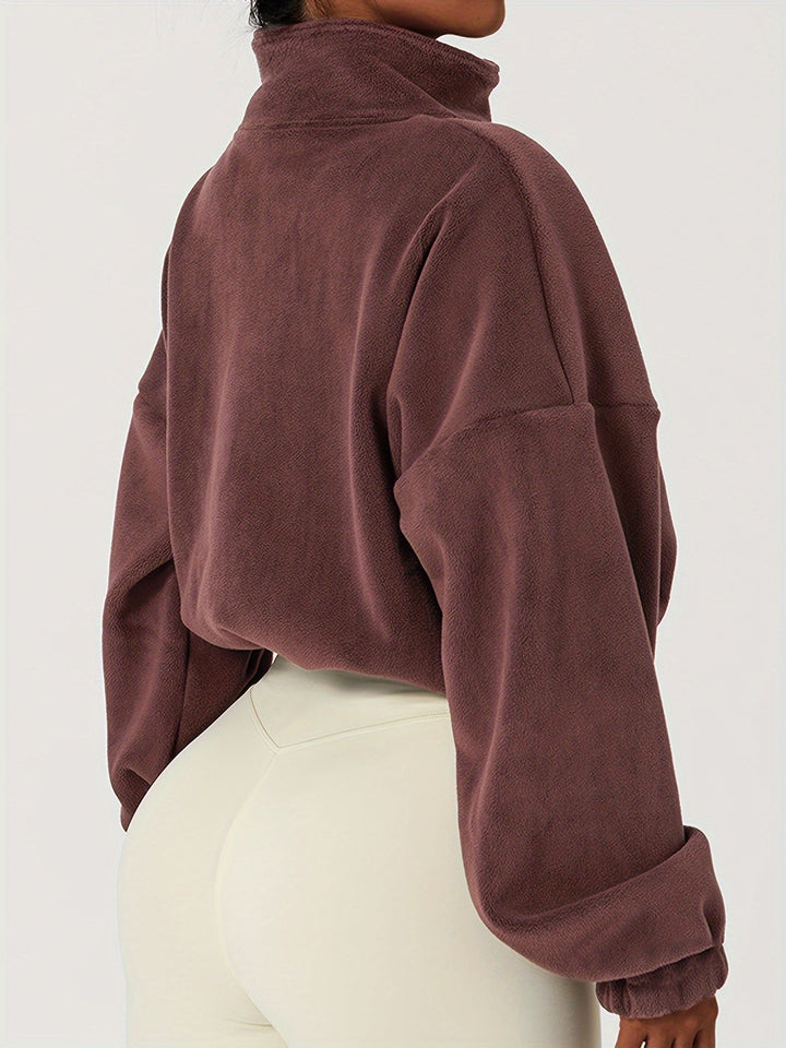 Velexia Fleece Crop Top