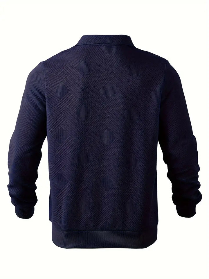 Didier™ | Vintage Zip-Up Sweater with Geometric Design