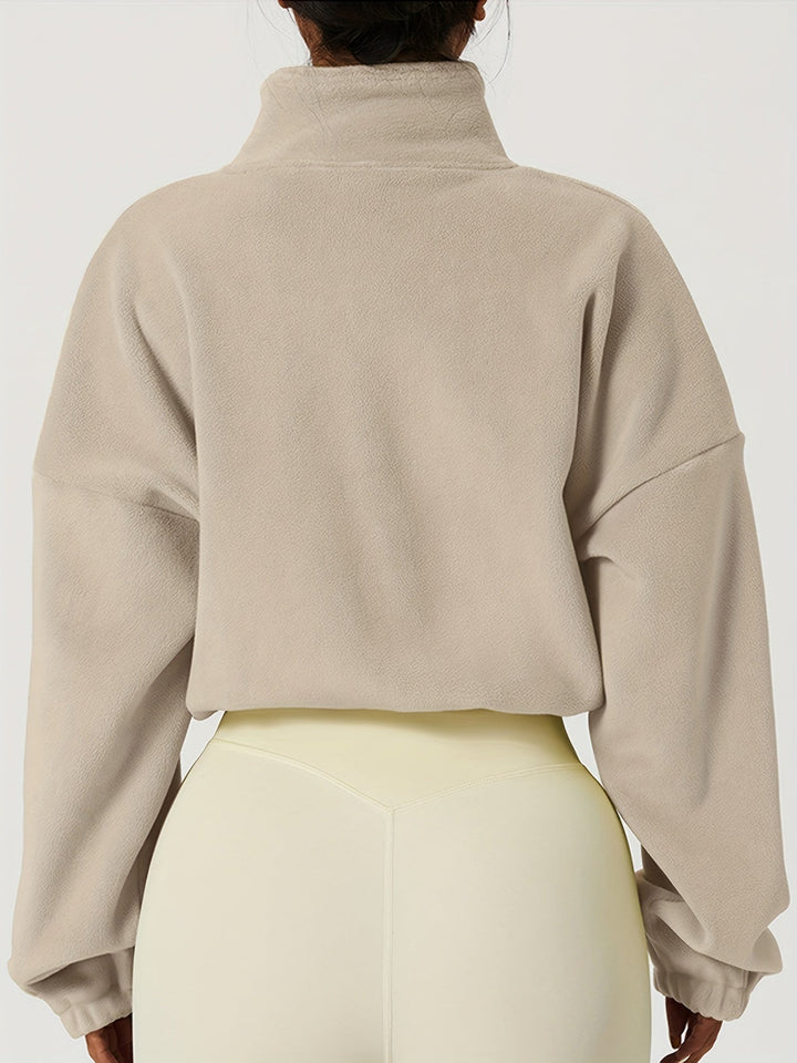 Velexia Fleece Crop Top