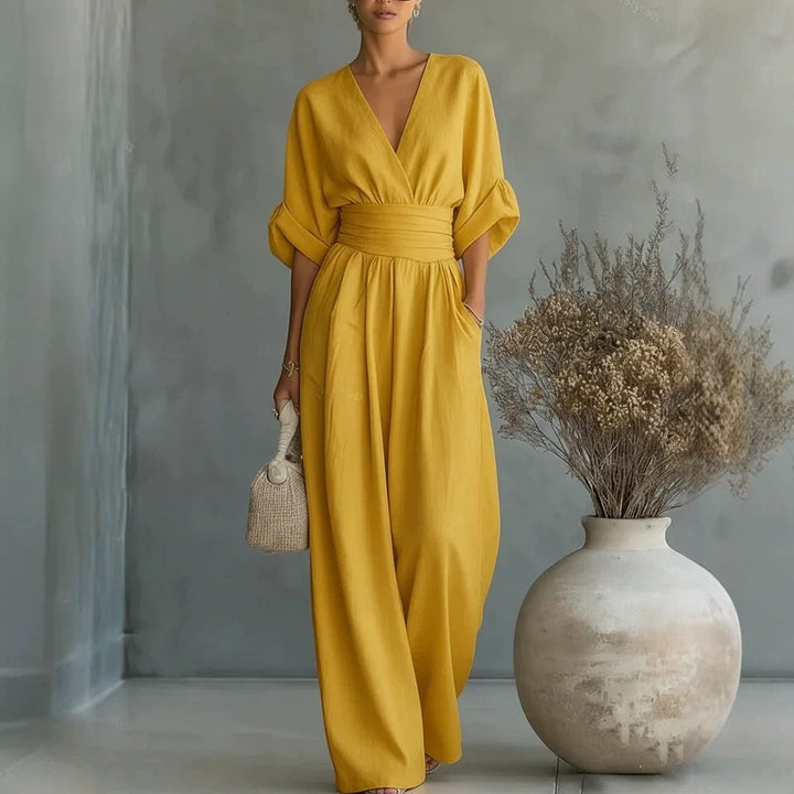 Cleo Relaxed Linen Jumpsuit