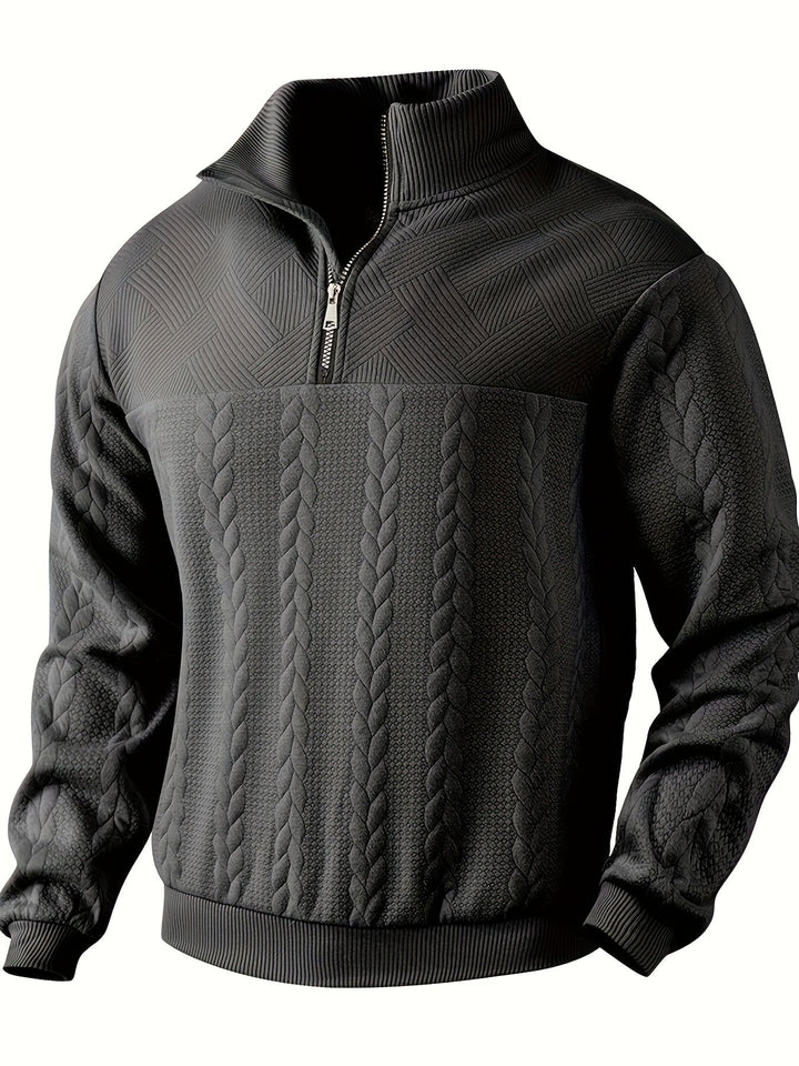 Benoît ™ | Vintage Zip-Up Sweater with Elegant Design