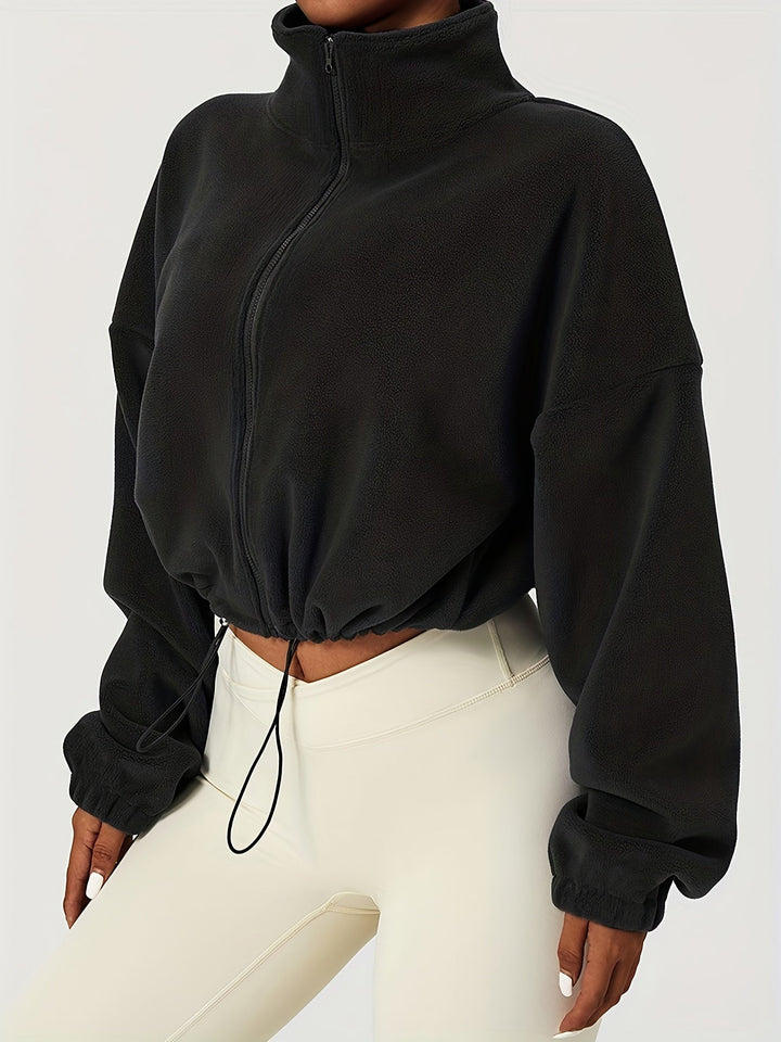 Velexia Fleece Crop Top