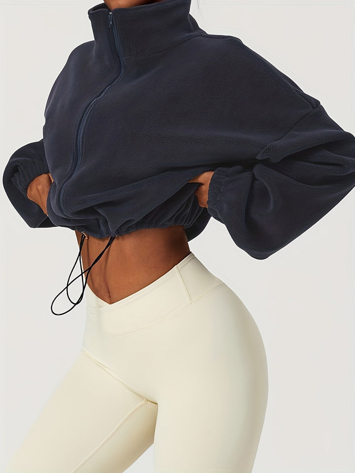 Velexia Fleece Crop Top