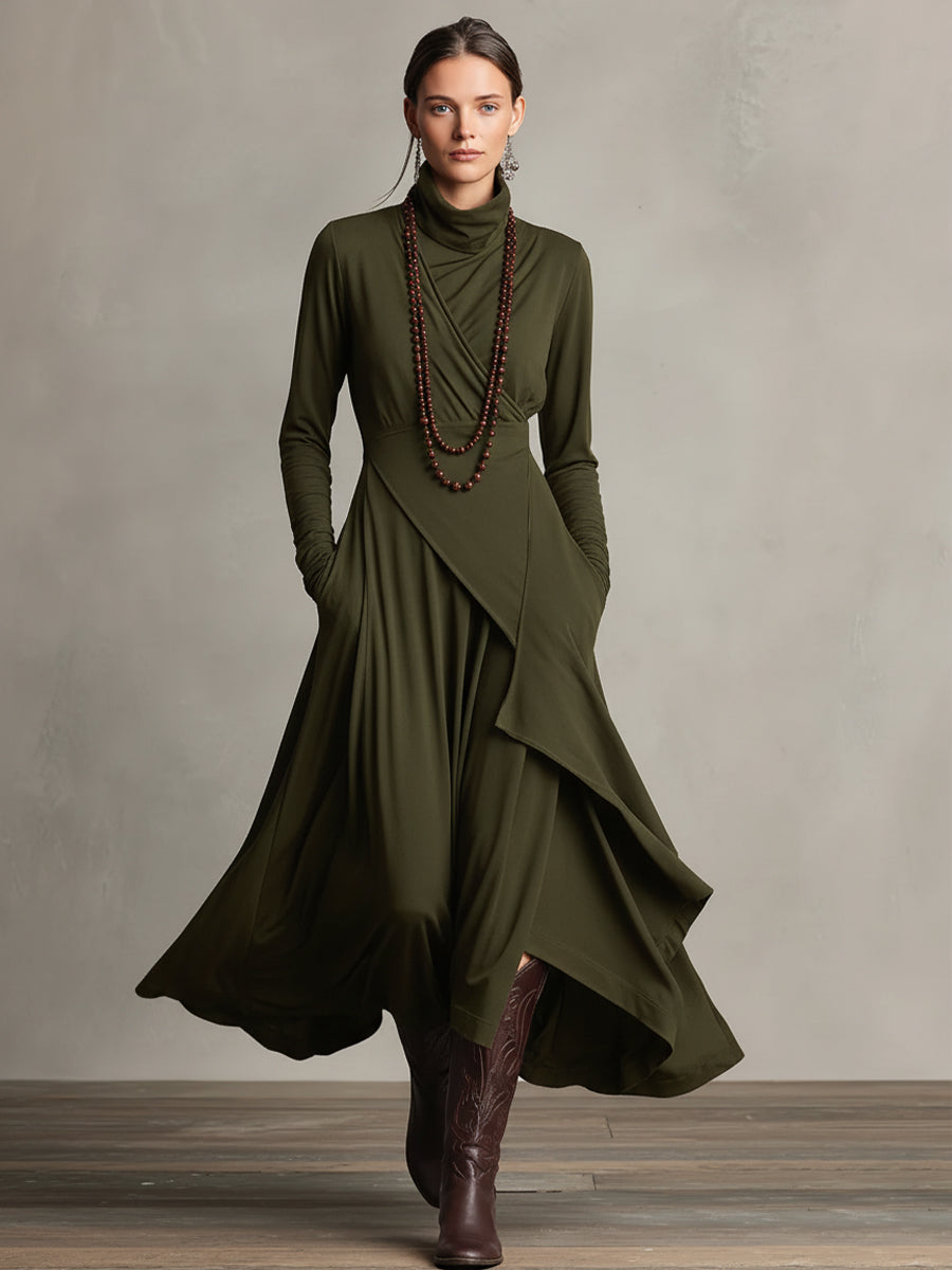 Nola Bohemian Draped Maxi Dress