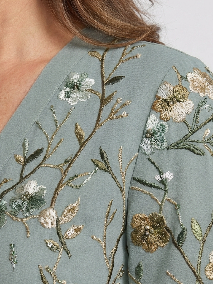 Paloma Floral Short Sleeve Maxi Dress