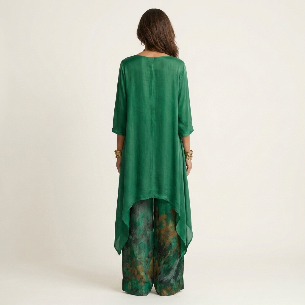 Augusta Cotton-Silk Two-Piece Set