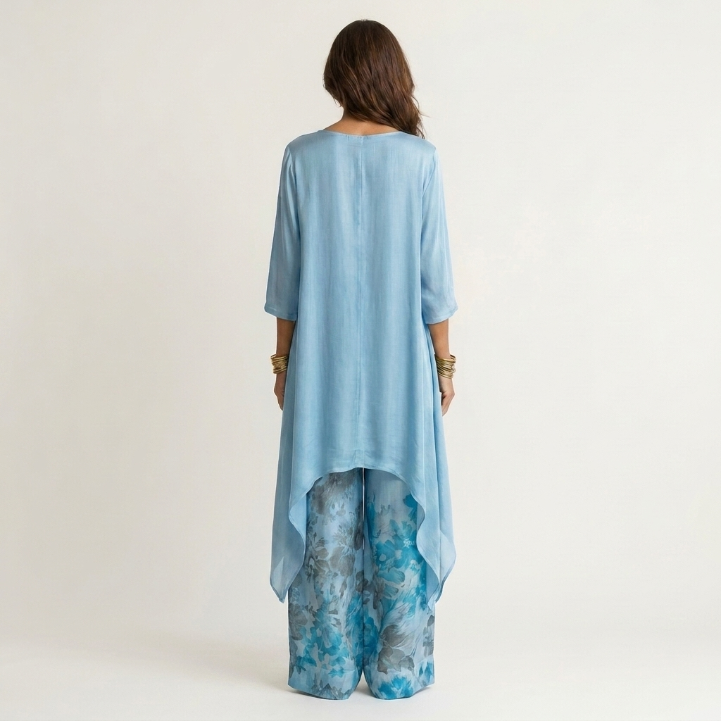 Augusta Cotton-Silk Two-Piece Set