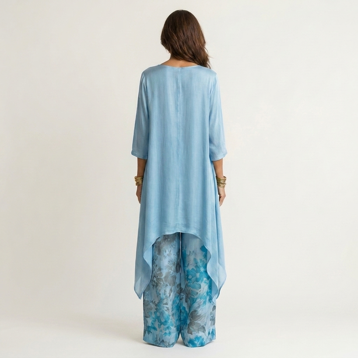 Augusta Cotton-Silk Two-Piece Set