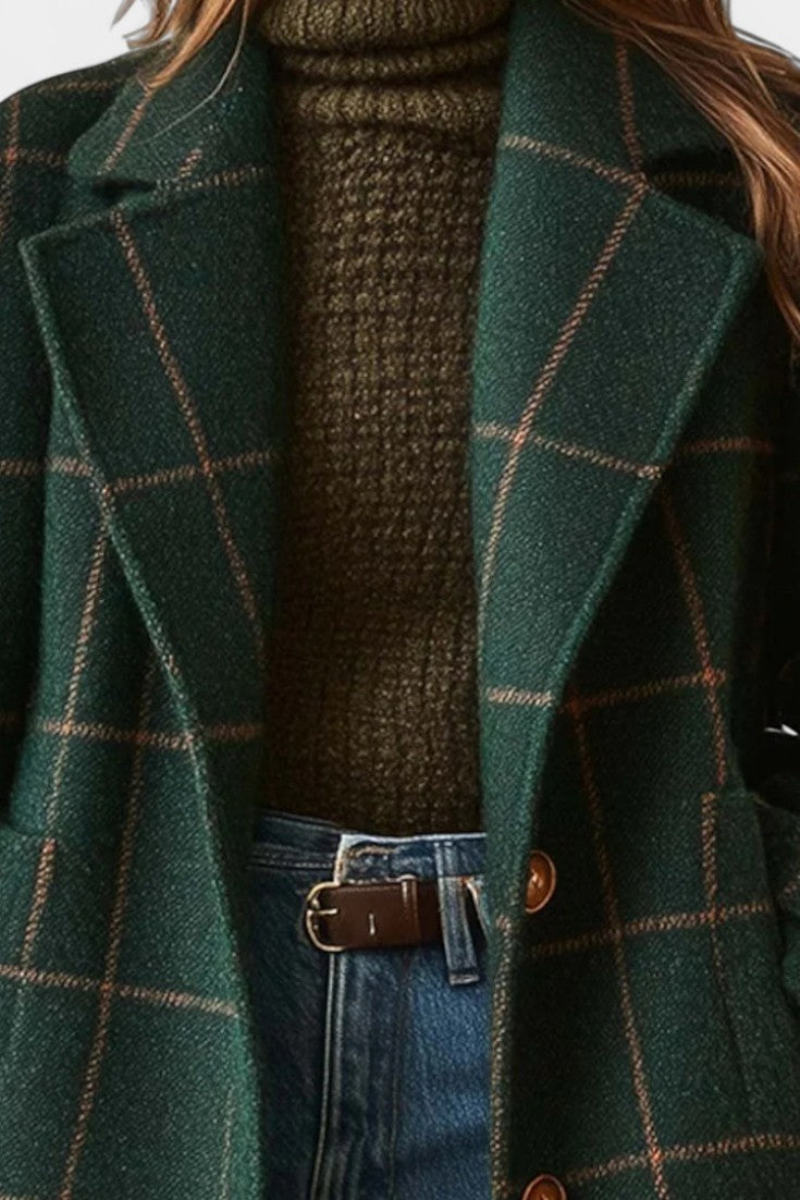 Bonnie Classic Fitted Check Coat