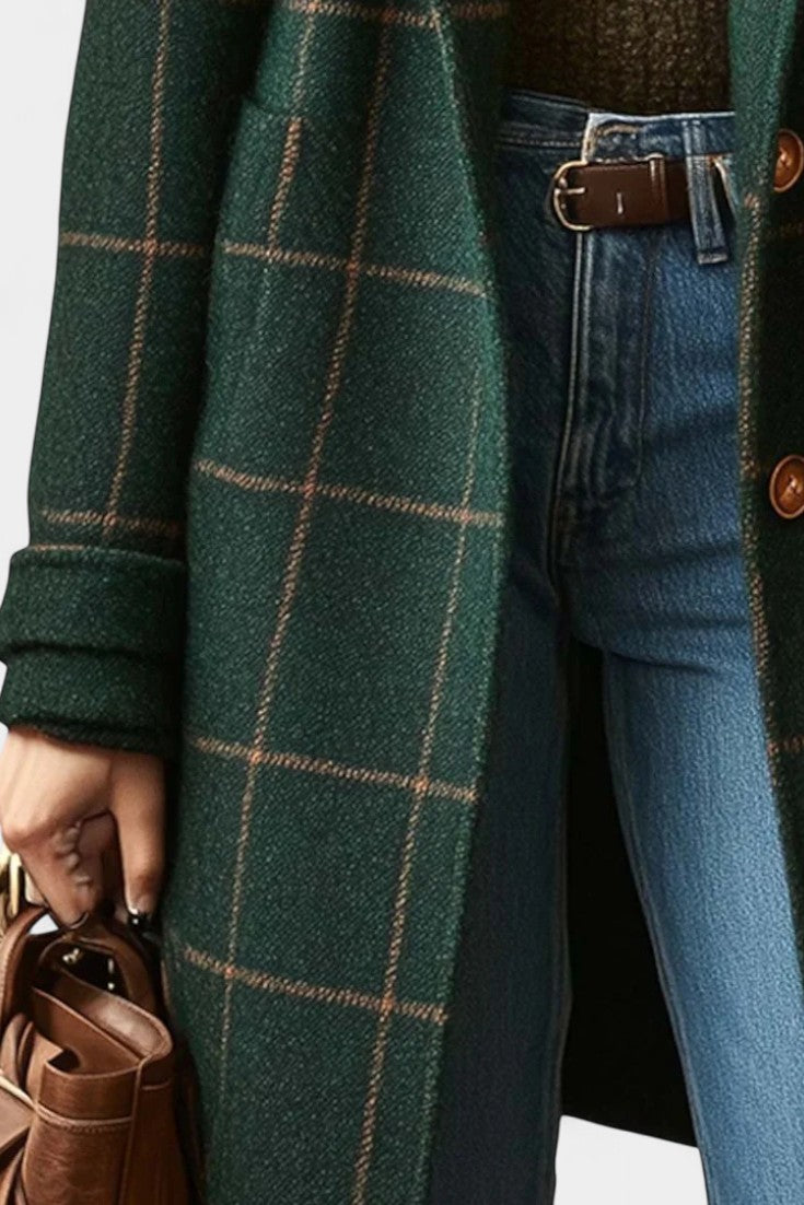 Bonnie Classic Fitted Check Coat