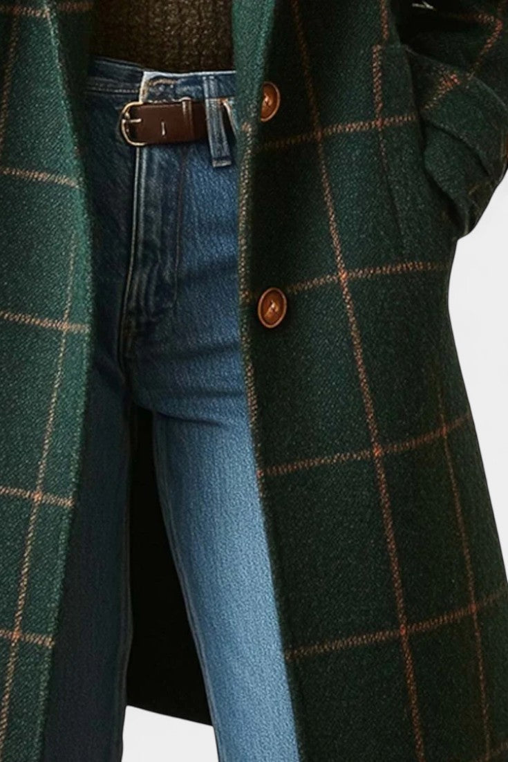Bonnie Classic Fitted Check Coat