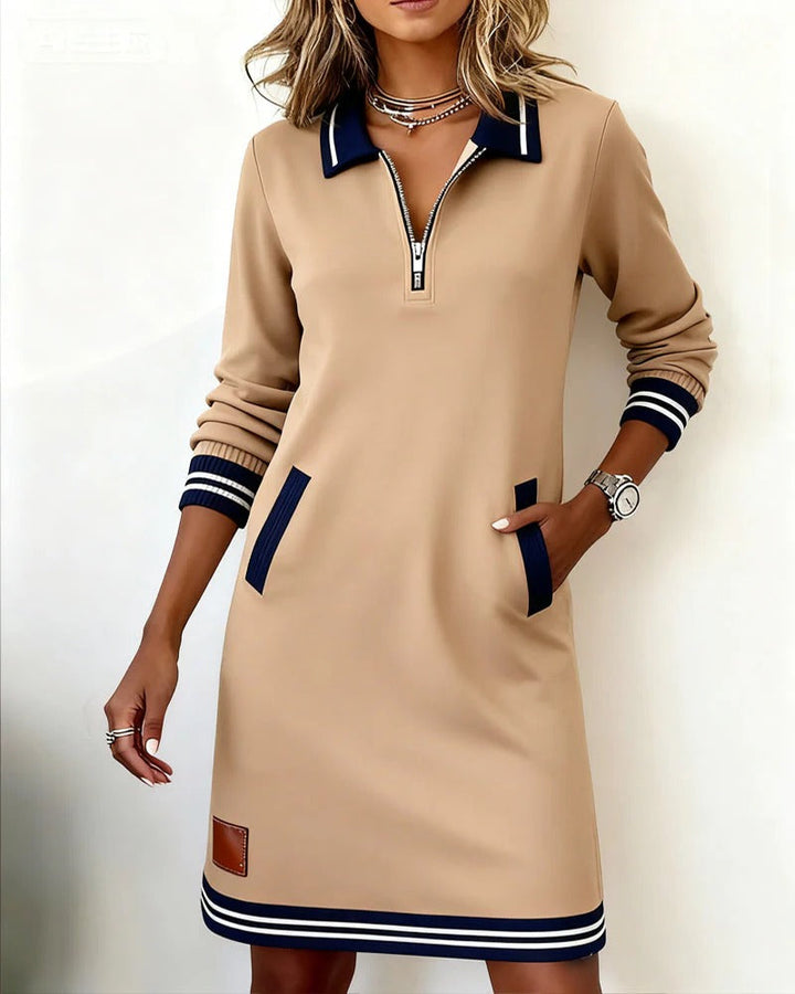 Naomi Long Sleeve Cotton Dress