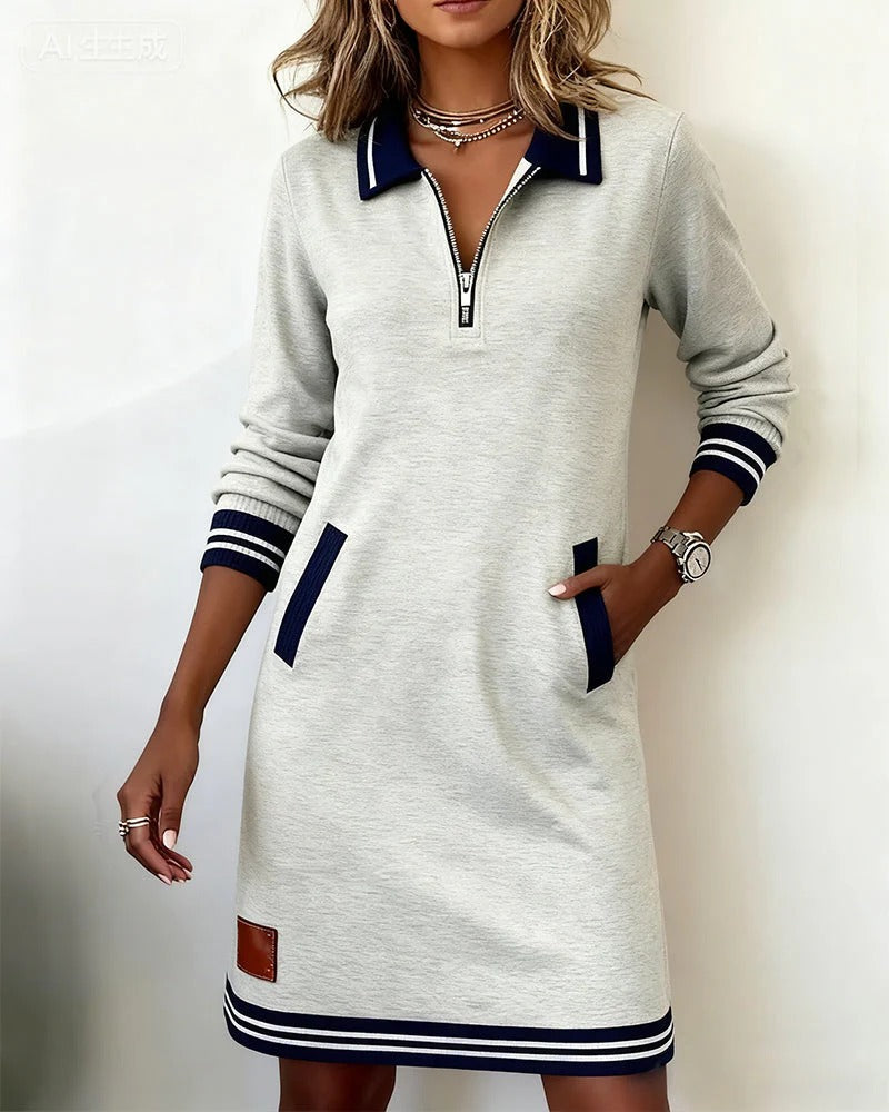 Naomi Long Sleeve Cotton Dress