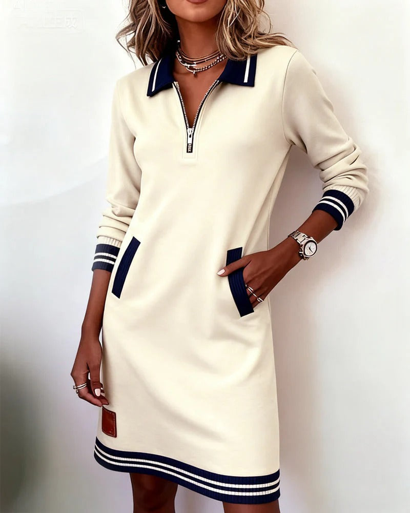 Naomi Long Sleeve Cotton Dress