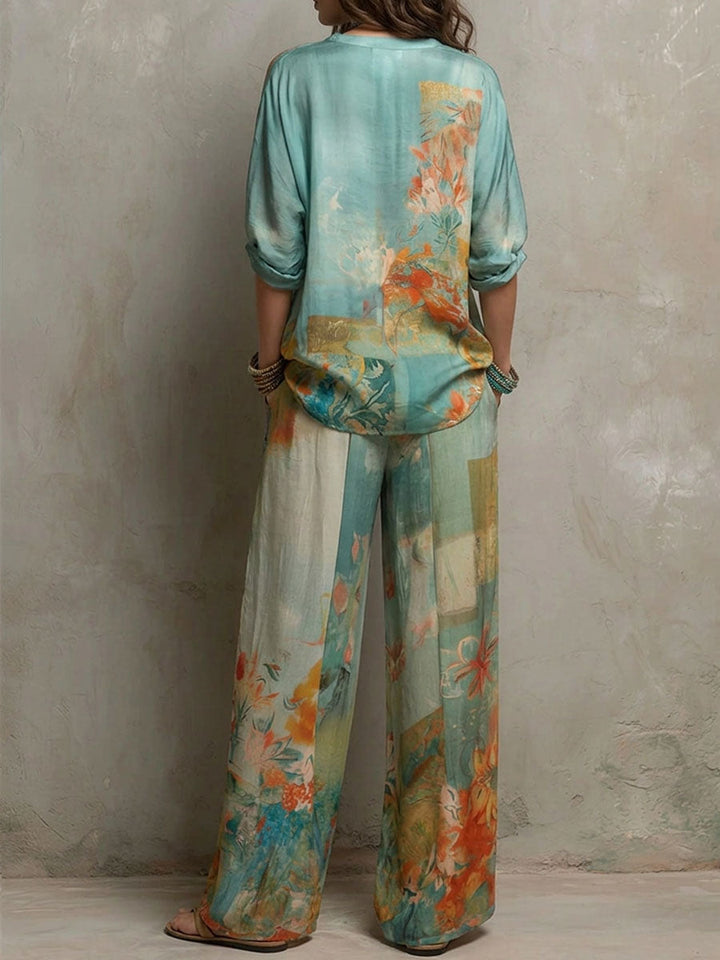 Frances Elegant Floral Print Set