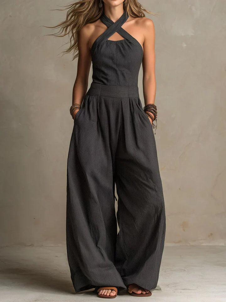 Cecily Elegant Linen and Cotton Jumpsuit