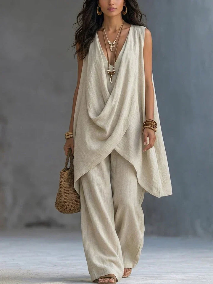 Jocelyn Loose Cotton And Linen Set