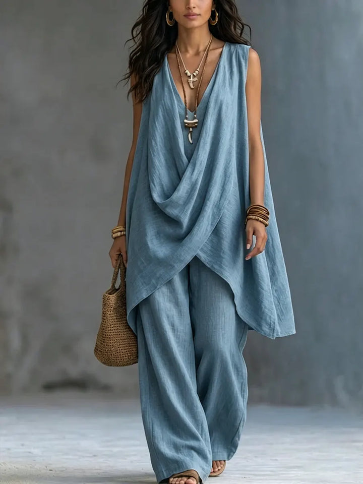 Jocelyn Loose Cotton And Linen Set