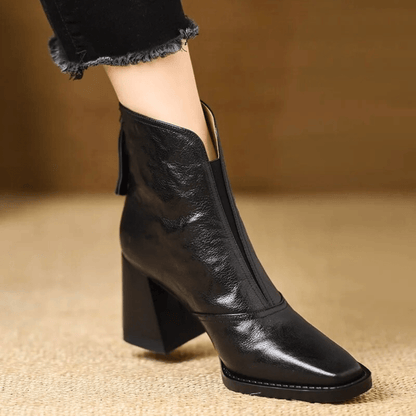 Jessica Luxury Mid-Heel Ankle Boots