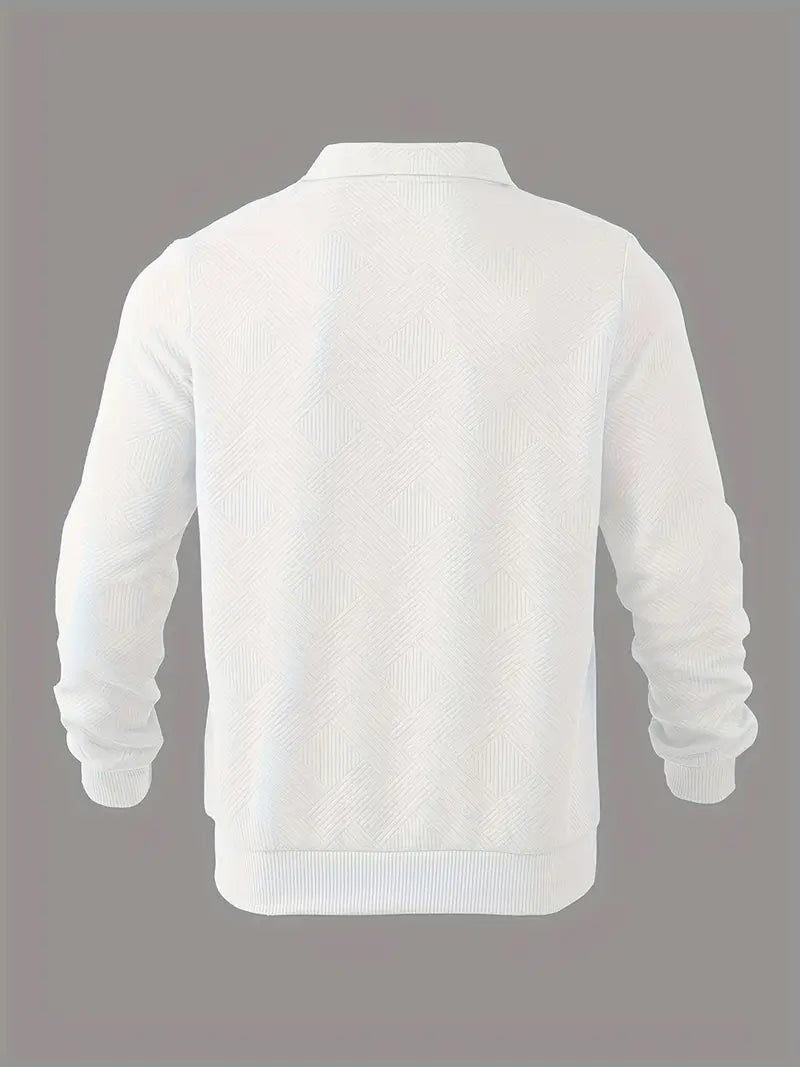 Didier™ | Vintage Zip-Up Sweater with Geometric Design